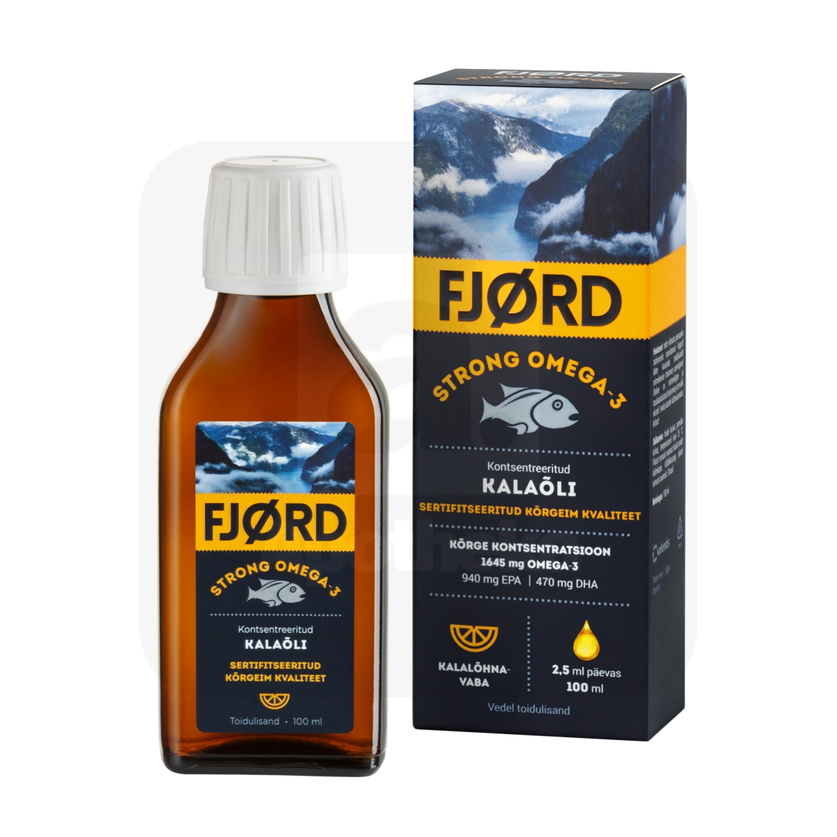 FJORD STRONG KALAÕLI OMEGA-3 100ML - Изображение товара