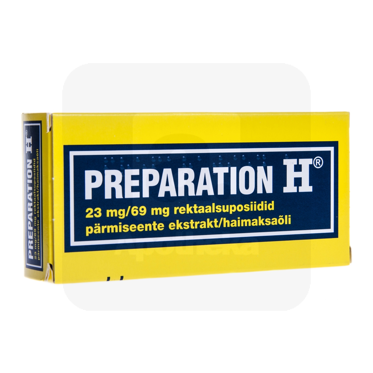 PREPARATION H REKTAALSUPOSIIT 23MG+69MG N12 - Изображение товара