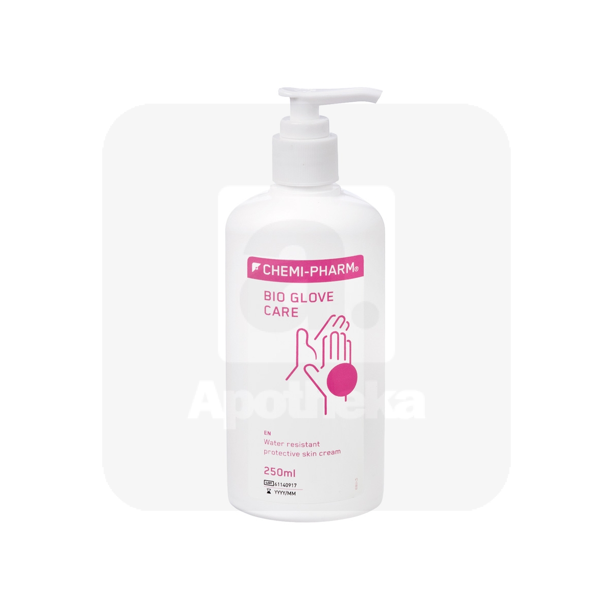 CHEMIPHARM BIO-GLOVE CARE KAITSEKREEM 250ML (PUMBAGA)