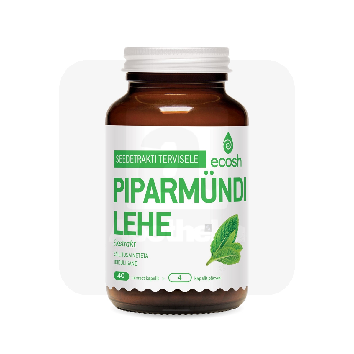 ECOSH PIPARMÜNDI LEHE EKSTRAKT KAPSLID N40