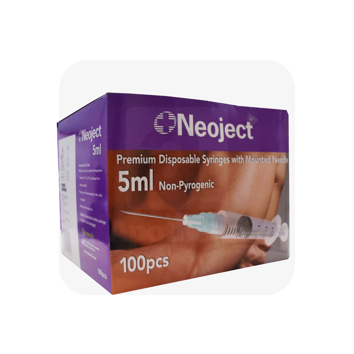 SÜSTAL NÕELAGA NEOJECT 5ML 3 OSALINE (23G) N100 /LUER LOCK/ - Изображение товара