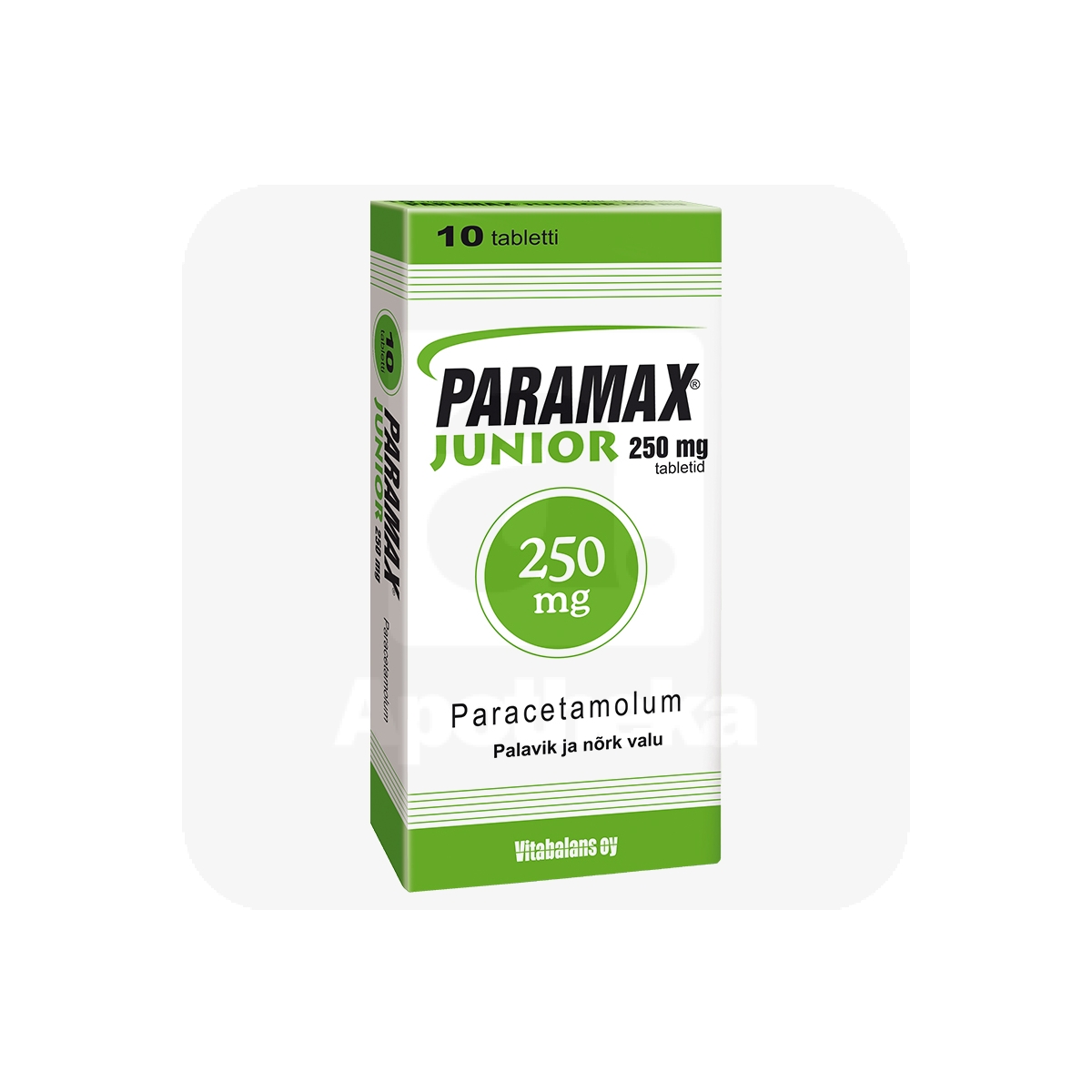 PARAMAX JUNIOR TBL 250MG N10 - Изображение товара