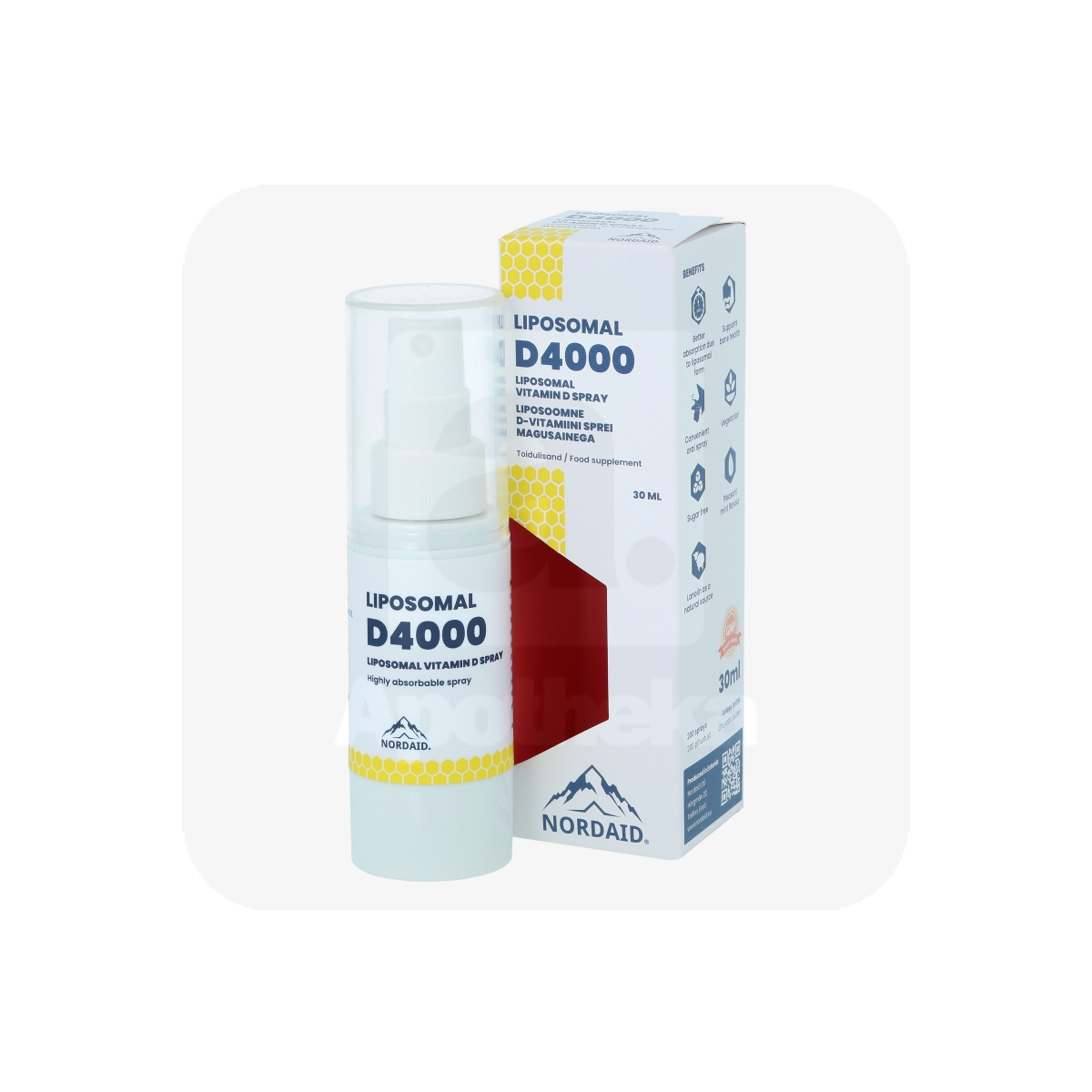 NORDAID D-VITAMIIN LIPOSOOMNE D4000 SPREI 30ML - Изображение товара
