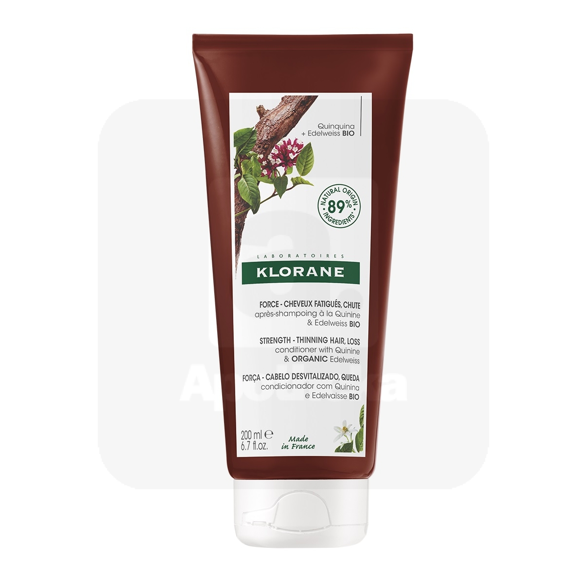 KLORANE JUUKSEPALSAM HINIINI JA EEDELVEISSI EKSTRAKTIGA 200ML - Изображение товара