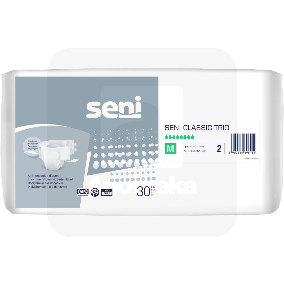 SENI CLASSIC TRIO PÜKSMÄHE M 2900ML N30 - Изображение товара