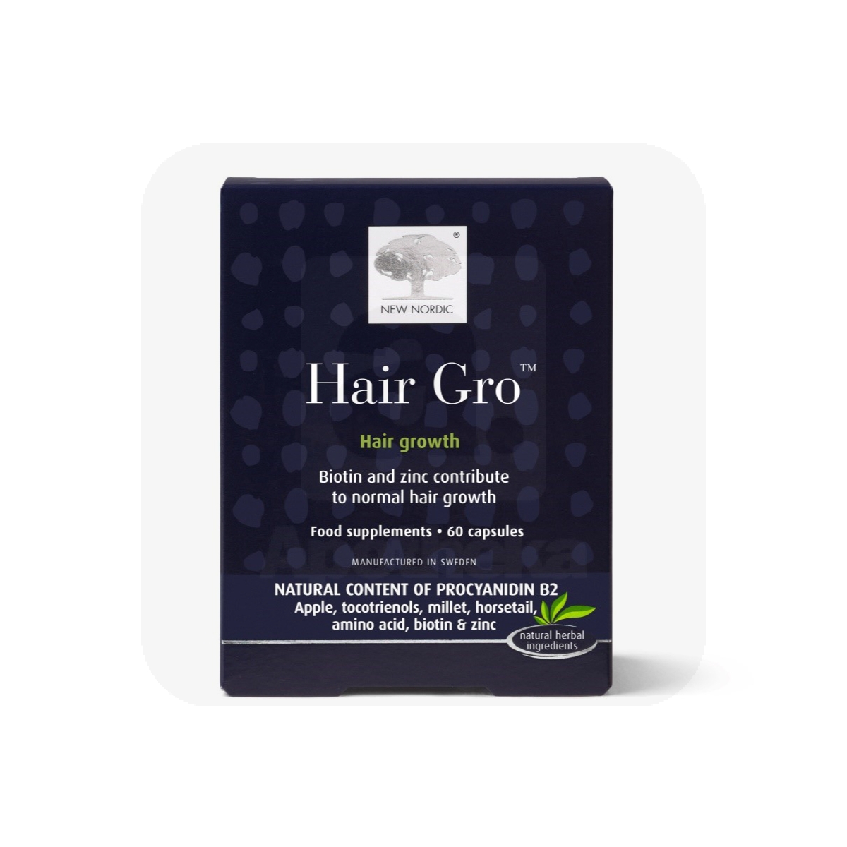 NEW NORDIC HAIR GRO CAPS N60