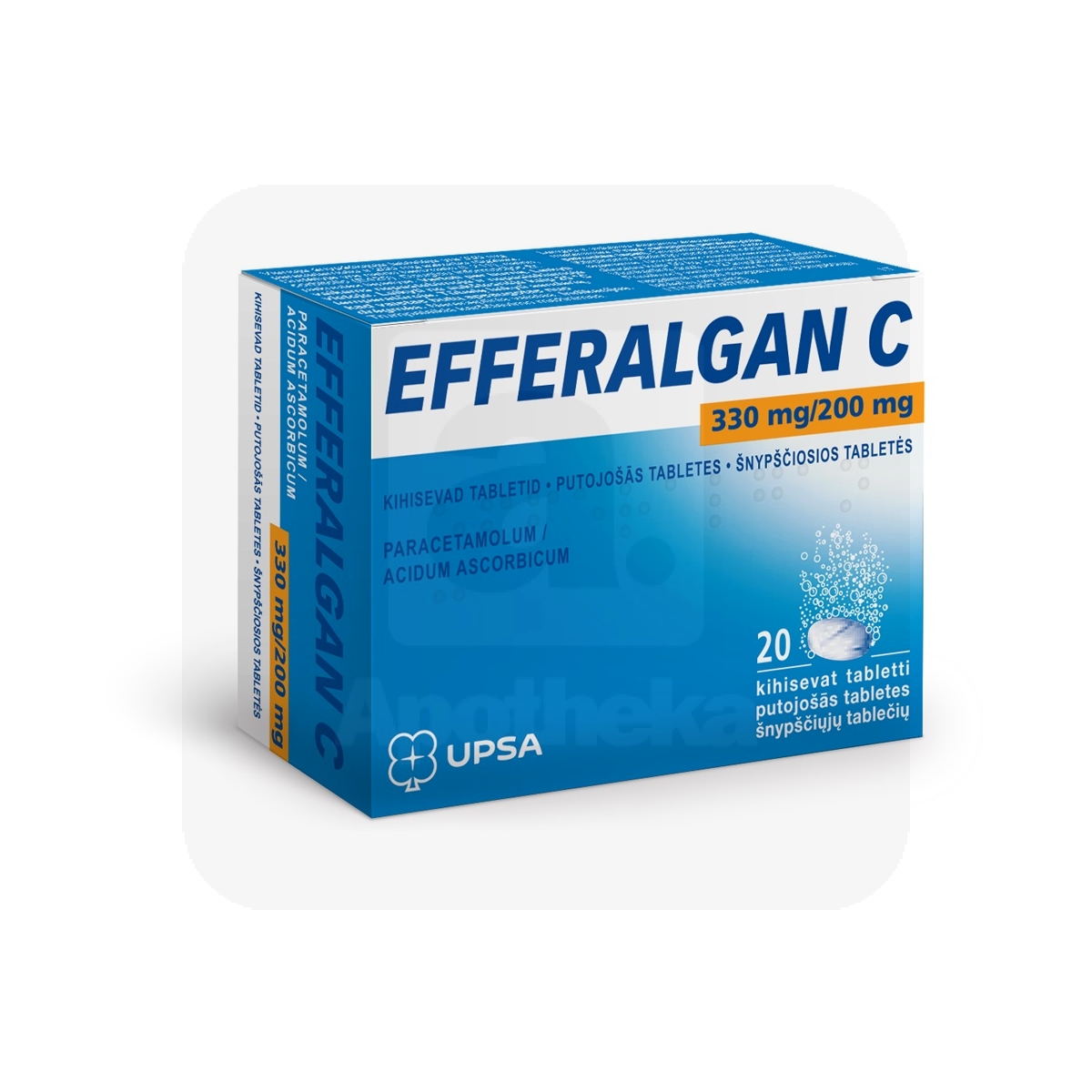 EFFERALGAN C KIHISEV TBL 330MG+200MG N20 - Изображение товара