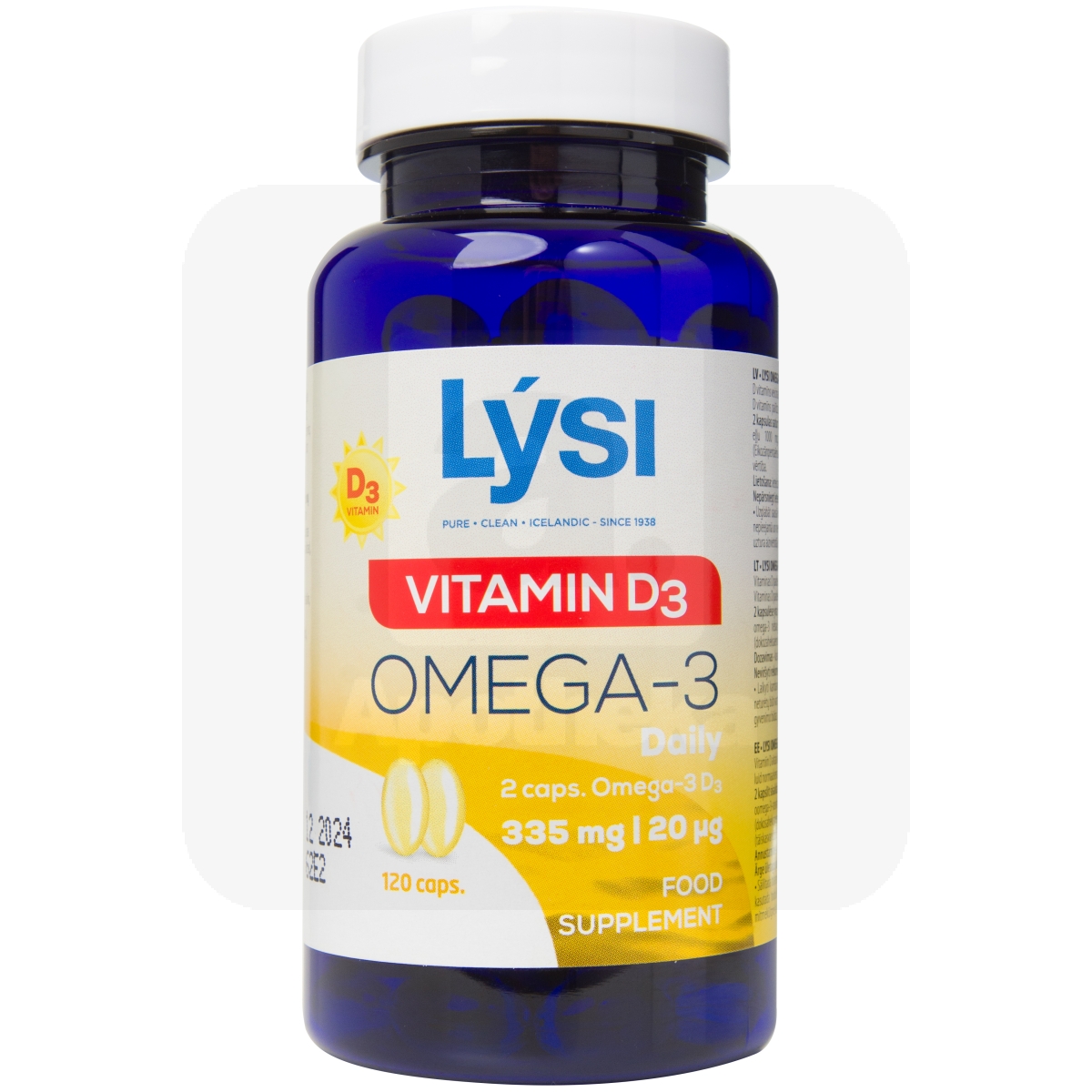 LYSI OMEGA-3+VITAMIIN D3 KAPSLID N120 - Изображение товара