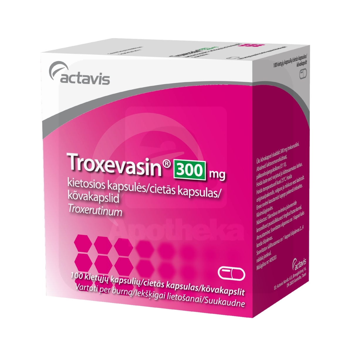 TROXEVASIN CAPS 300MG N100 - Изображение товара