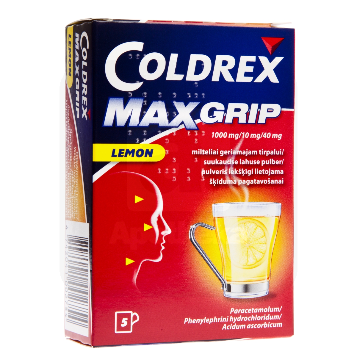 COLDREX MAXGRIP LEMON 1000+10+40MG N5 SUUKAUDSE LAH PULBER - Изображение товара