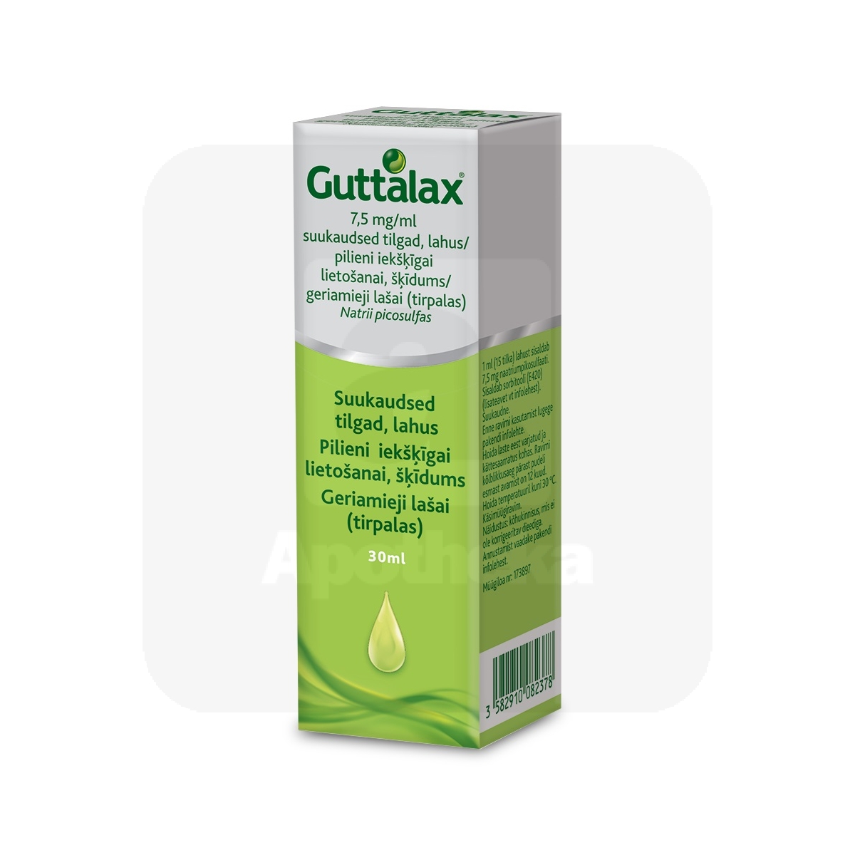 GUTTALAX SUUKAUDSED TILGAD 7,5MG/ML 30ML - Изображение товара