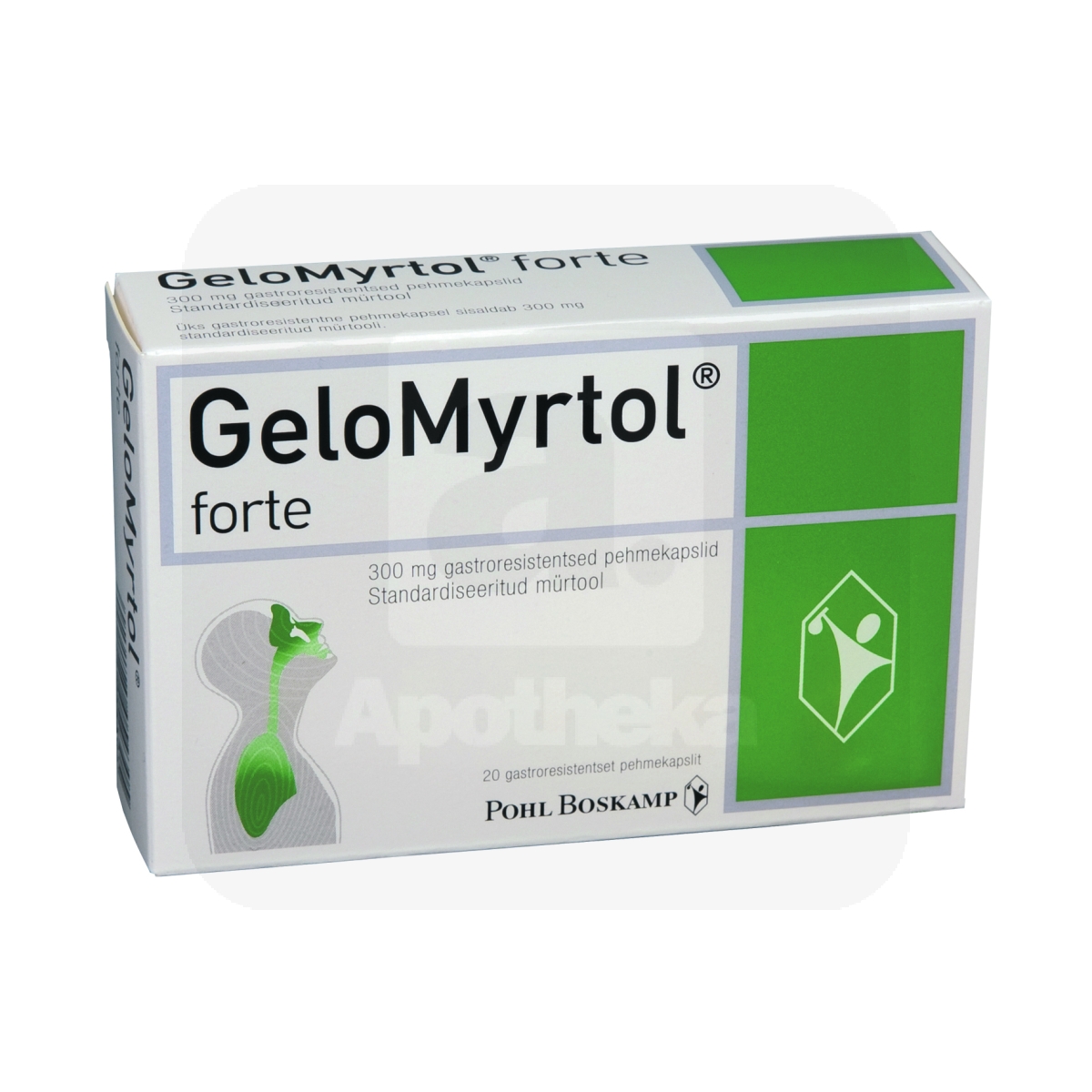 GELOMYRTOL FORTE GASTRORESIST KAPSEL 300MG N20 - Изображение товара