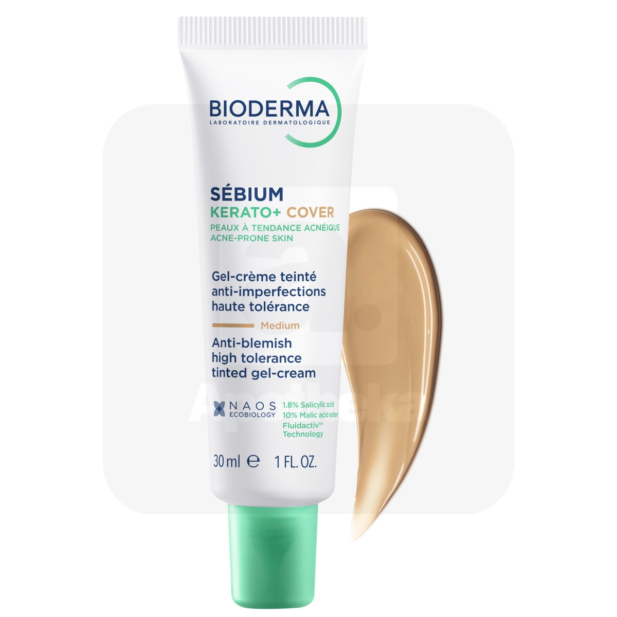 BIODERMA SEBIUM KERATO+ GEELKREEM TOONIV AKNELINE NAHK 30ML - Изображение товара