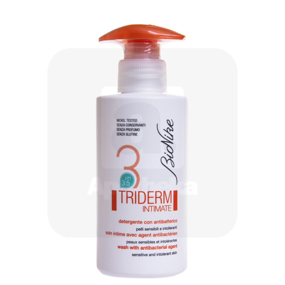 BioNike TRIDERM INTIMATE антибактериальное моющeе средство для интимной гигиены 250мл - Изображение товара