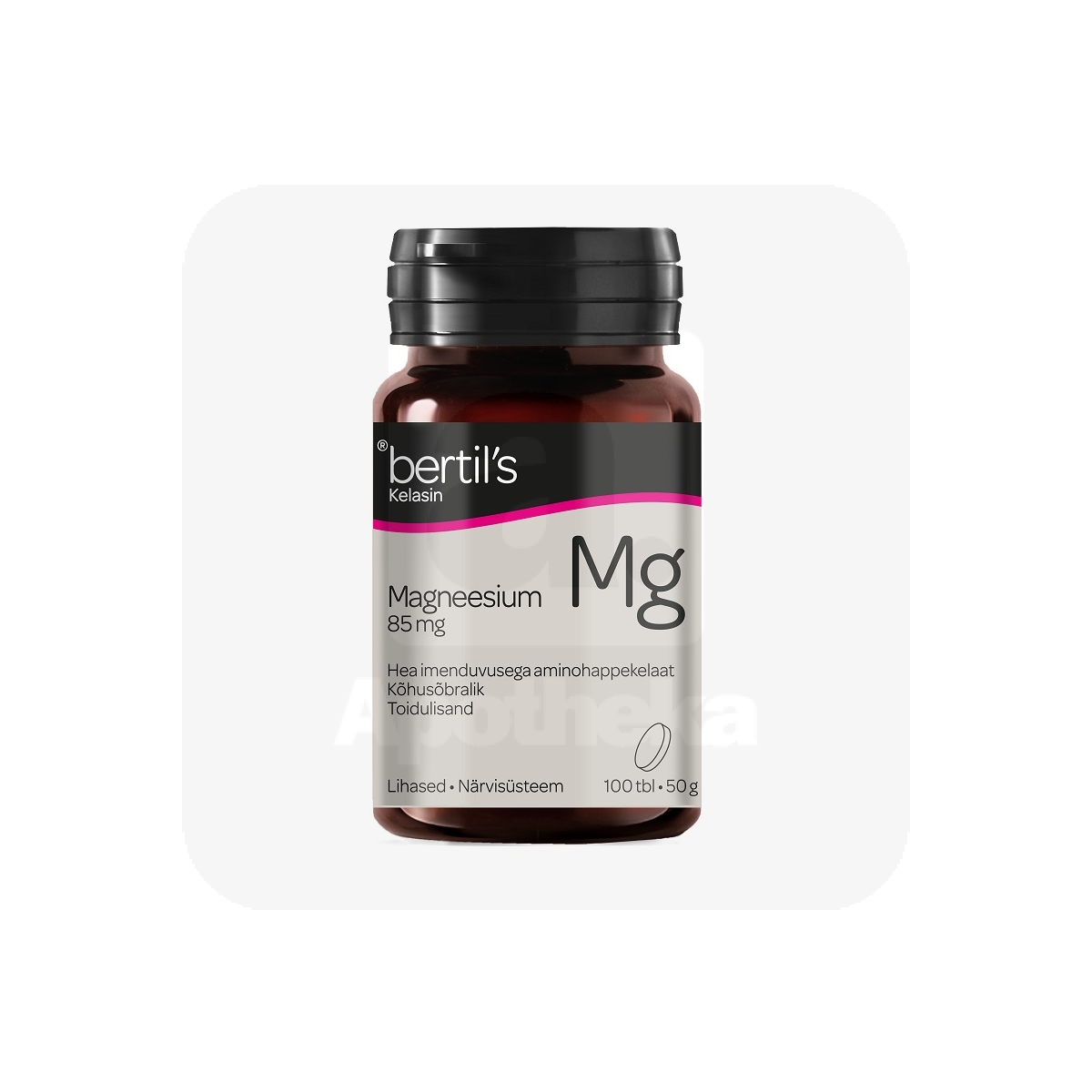 BERTILS KELASIN MAGNEESIUM TBL 85MG N100 - Изображение товара