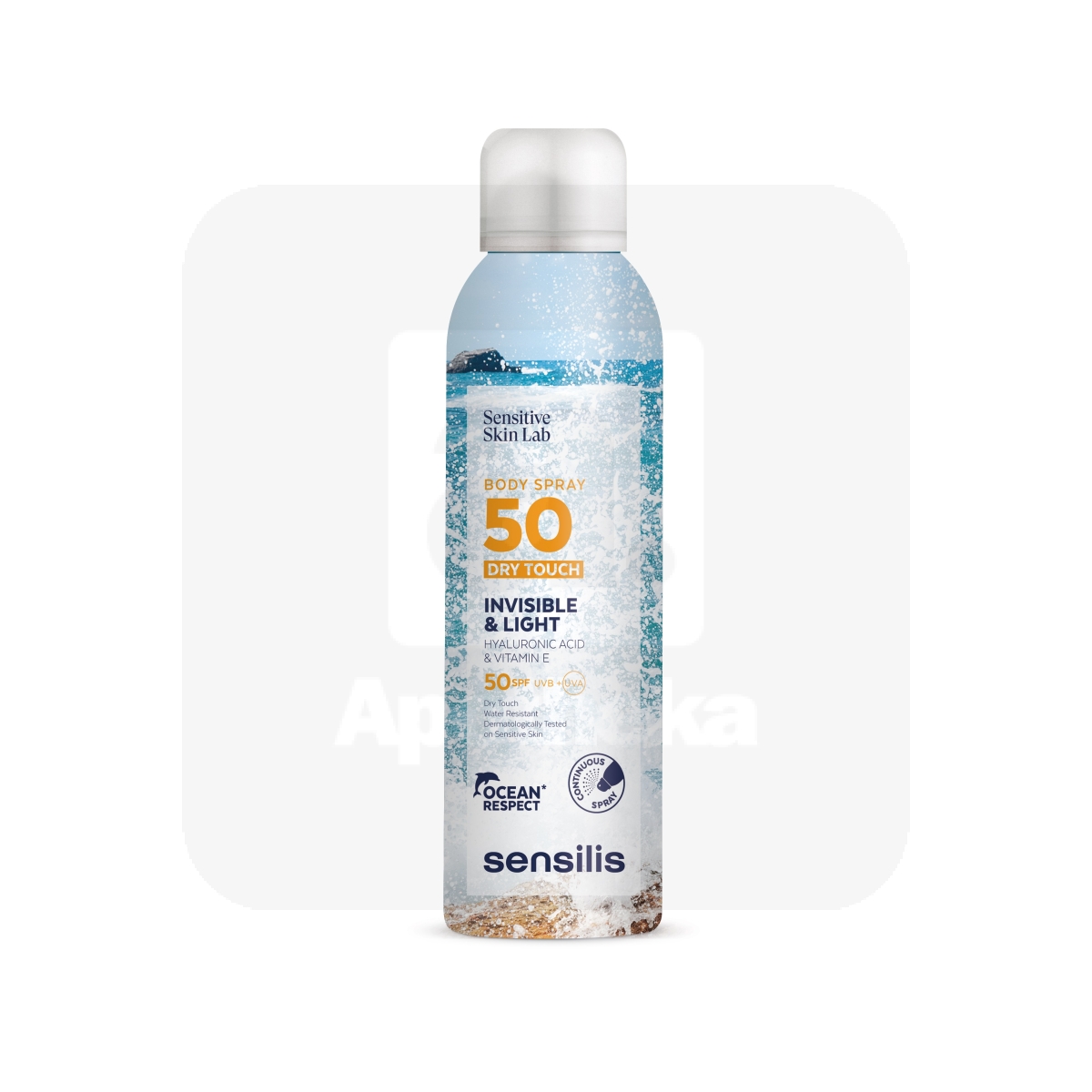 SENSILIS PÄIKESEKAITSESPREI KEHALE TUNDLIK NAHK SPF 50+ 200ML - Изображение товара