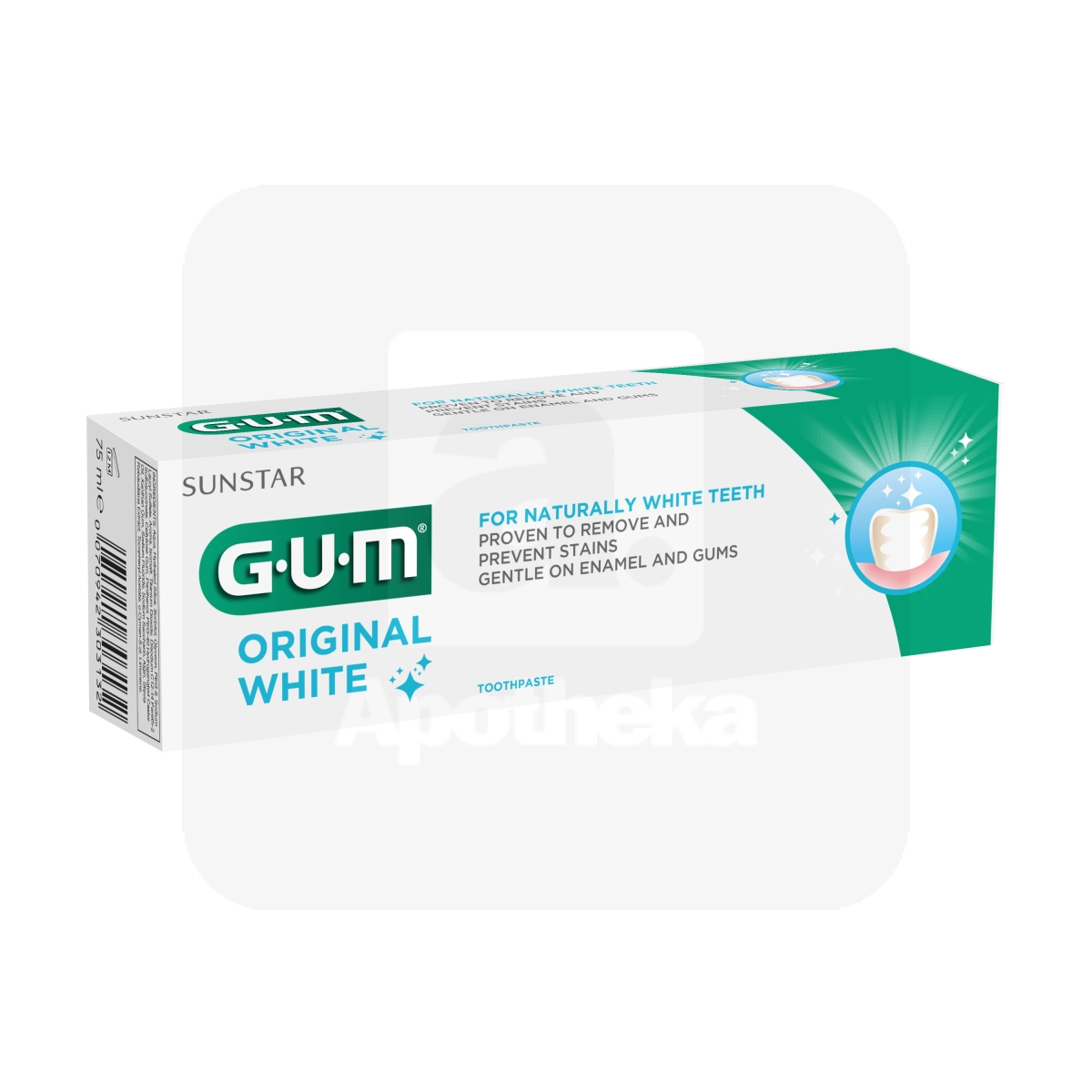 GUM ORIGINAL WHITE ЗУБНАЯ ПАСТА 75МЛ /1745/ - Изображение товара