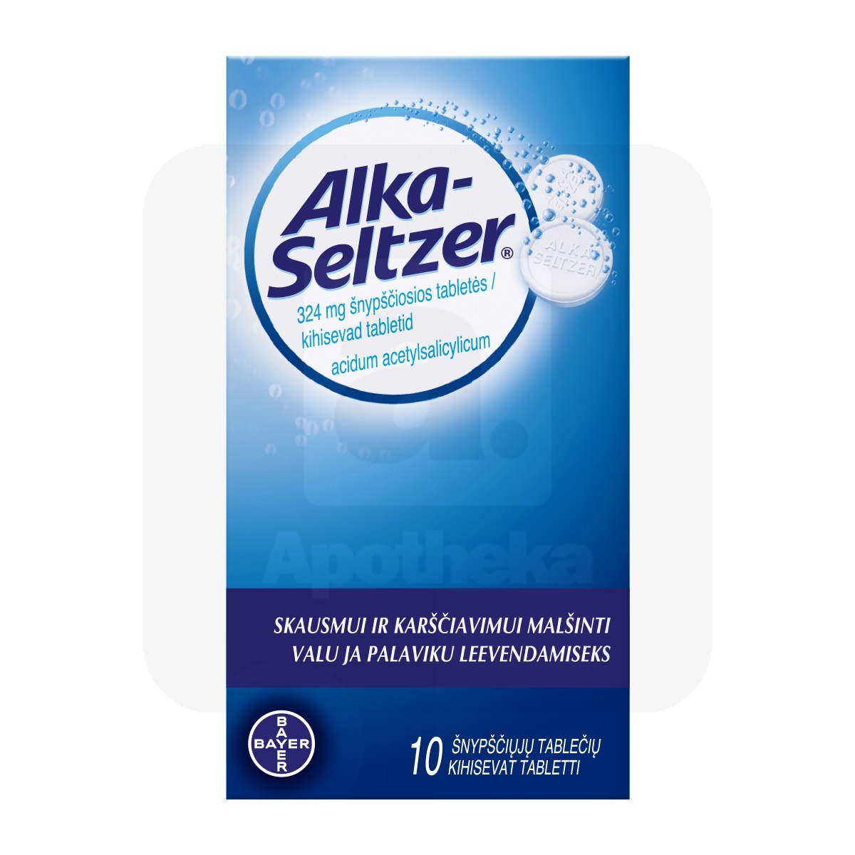 ALKA-SELTZER KIHISEV TBL 324MG N10 - Изображение товара