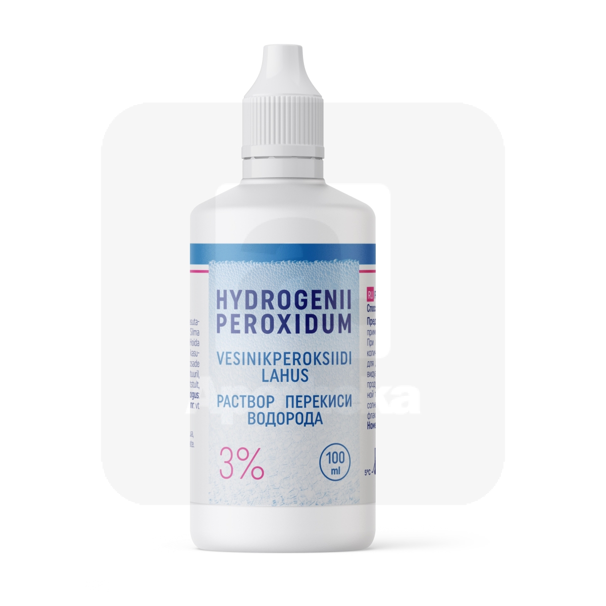 VESINIKPEROKSIIDI LAHUS 3% 100ML - Изображение товара