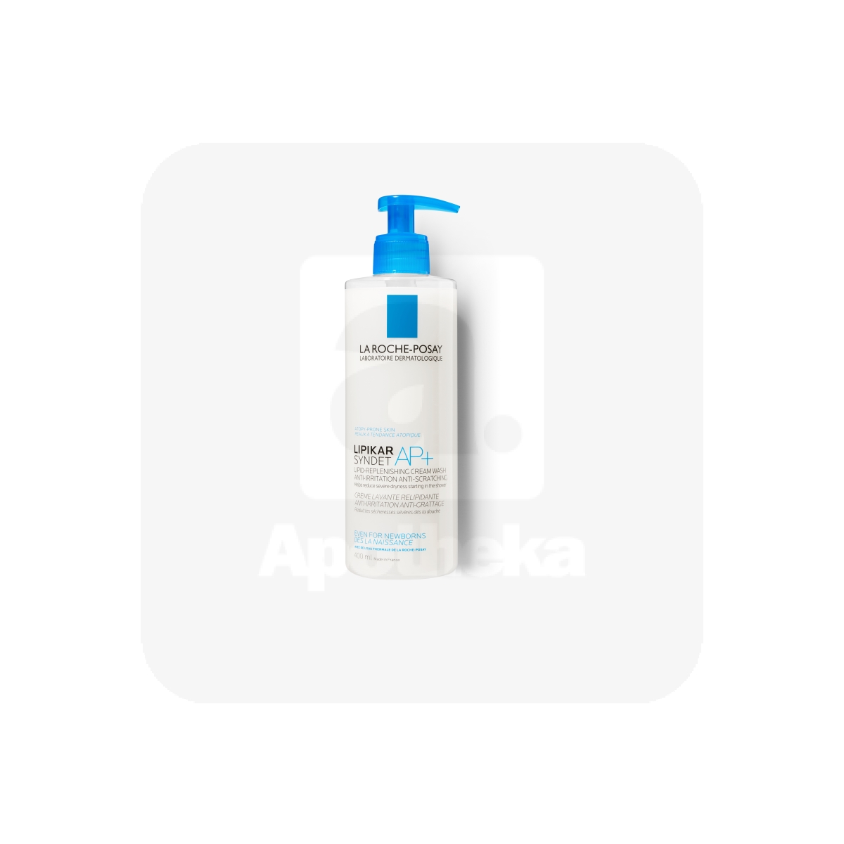 LIPIKAR SYNDET AP+, 400ml, Липидовосстанавливающий очищающий крем-гель для лица и тела младенцев, детей и взрослых - Изображение товара
