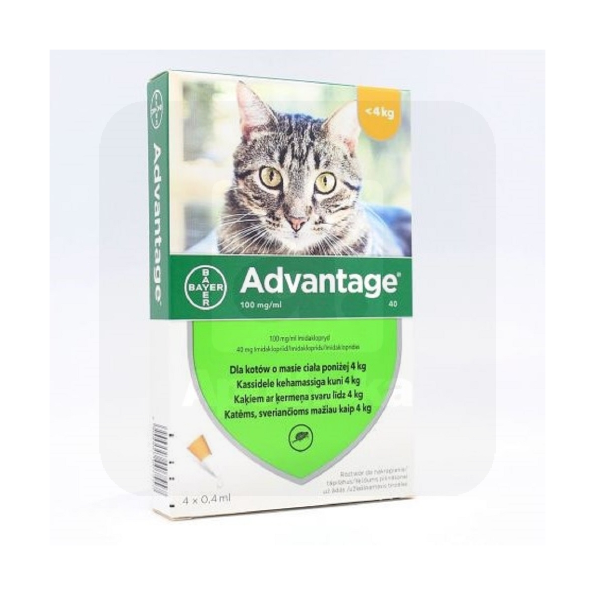 ADVANTAGE TÄPILAHUS 100MG/ML 0,4ML N4 (KASSILE)