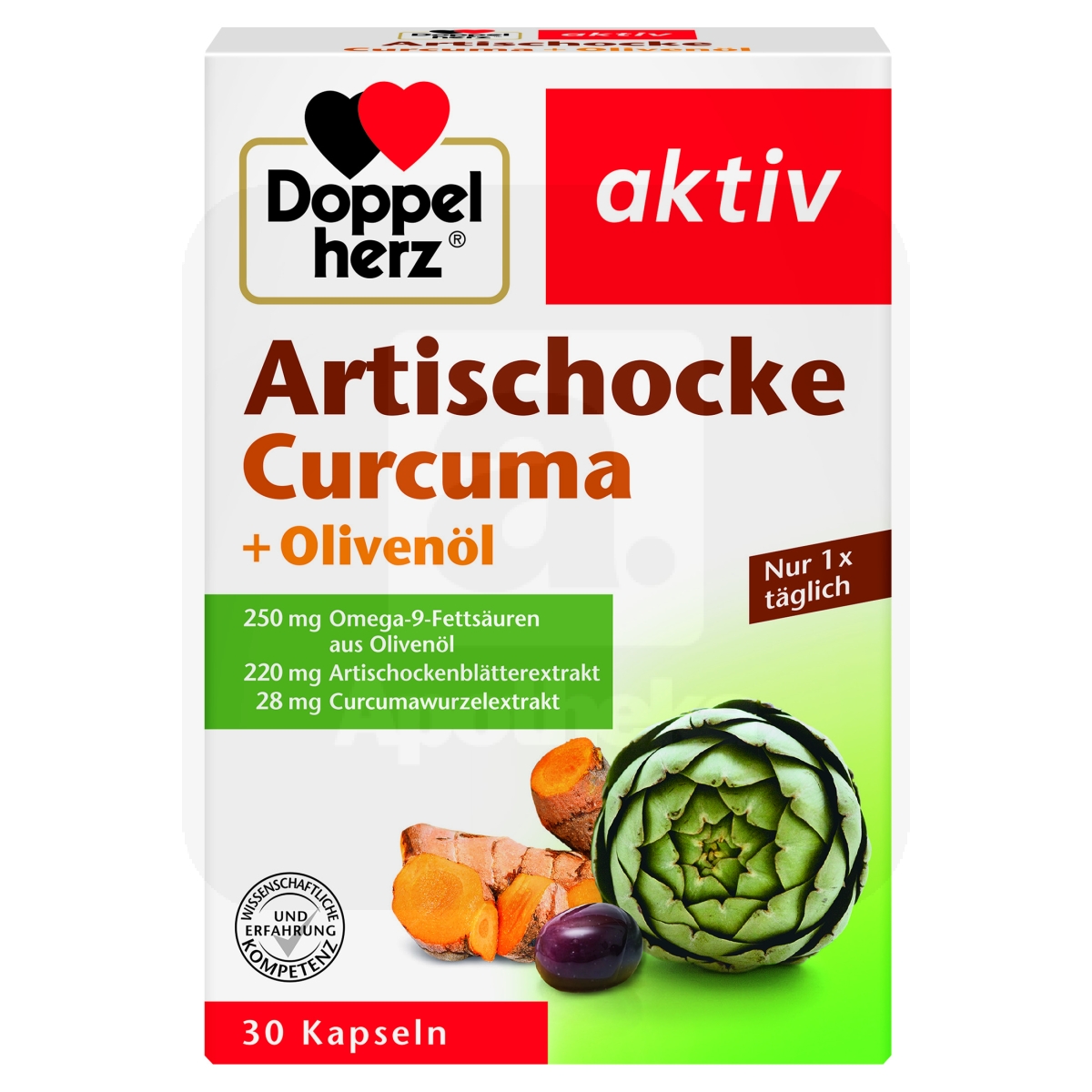 DOPPELHERZ AKTIV ARTISOKK+KURKUM+OLIIVIÕLI CAPS N30 - Изображение товара