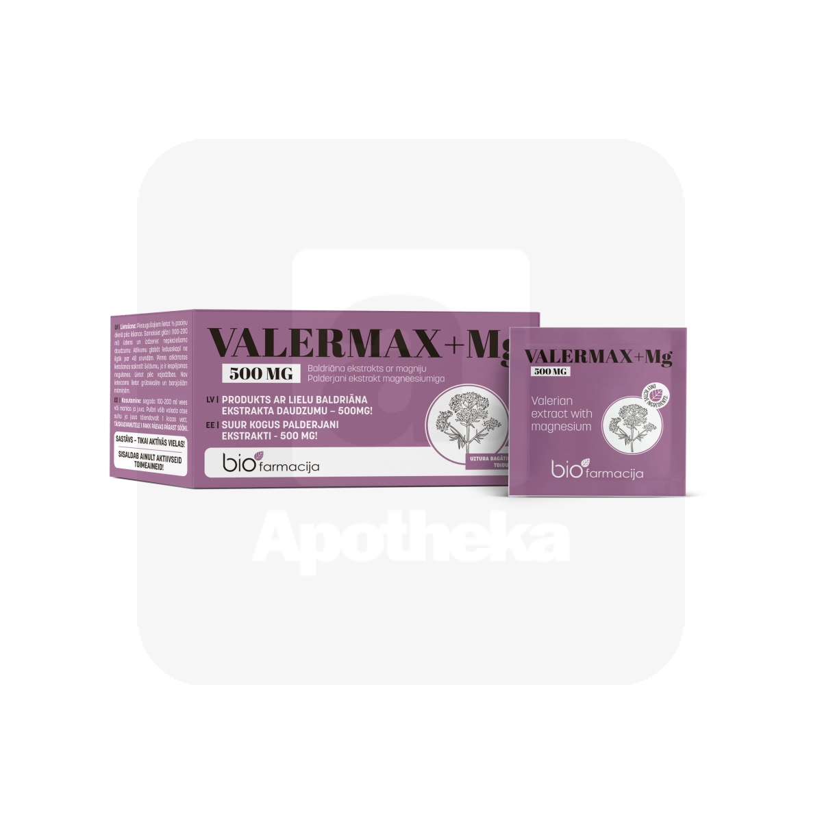 VALERMAX 500MG+MG N28 - Изображение товара
