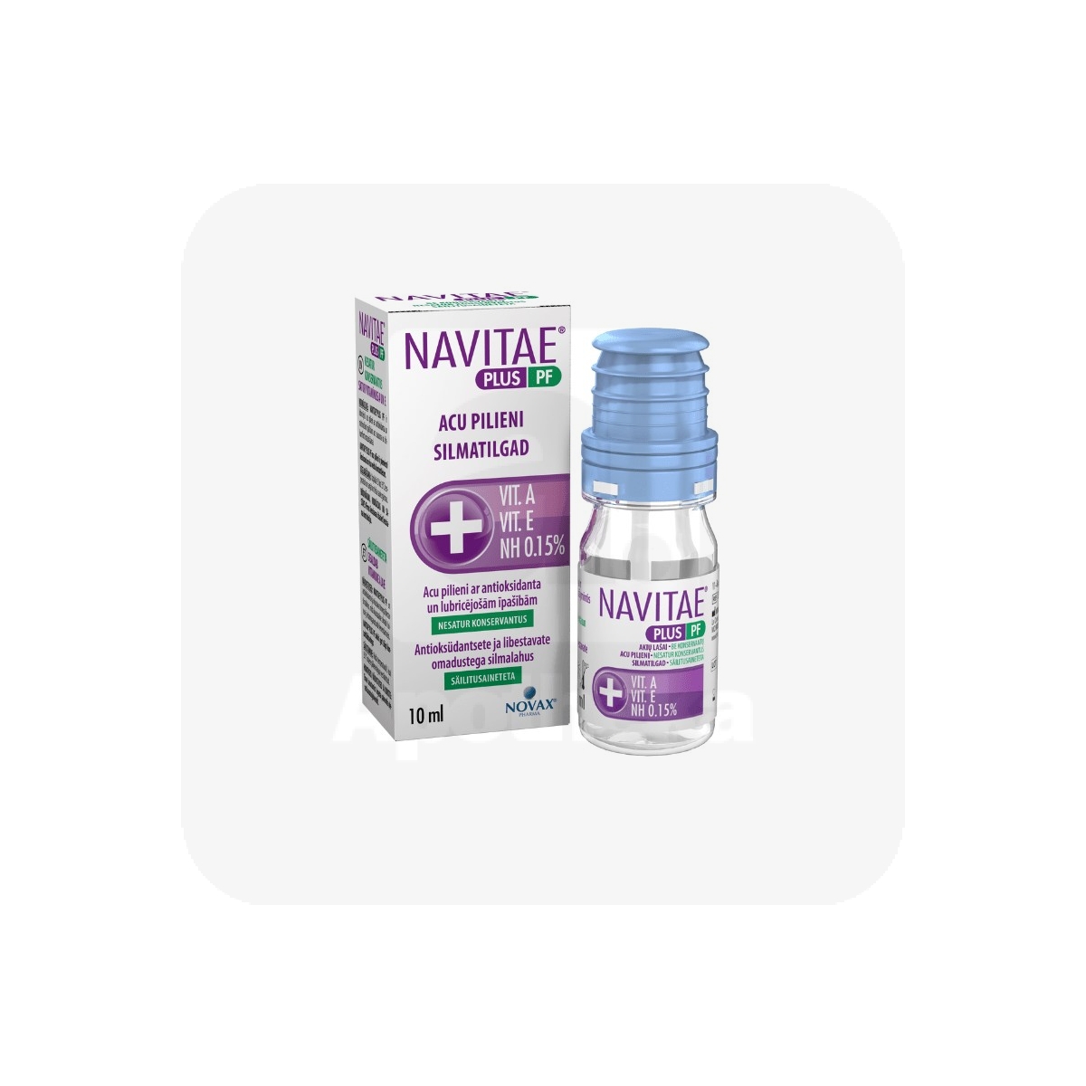 NAVITAE PLUS PF SILMATILGAD SÄILITUSAINETA 10ML - Изображение товара