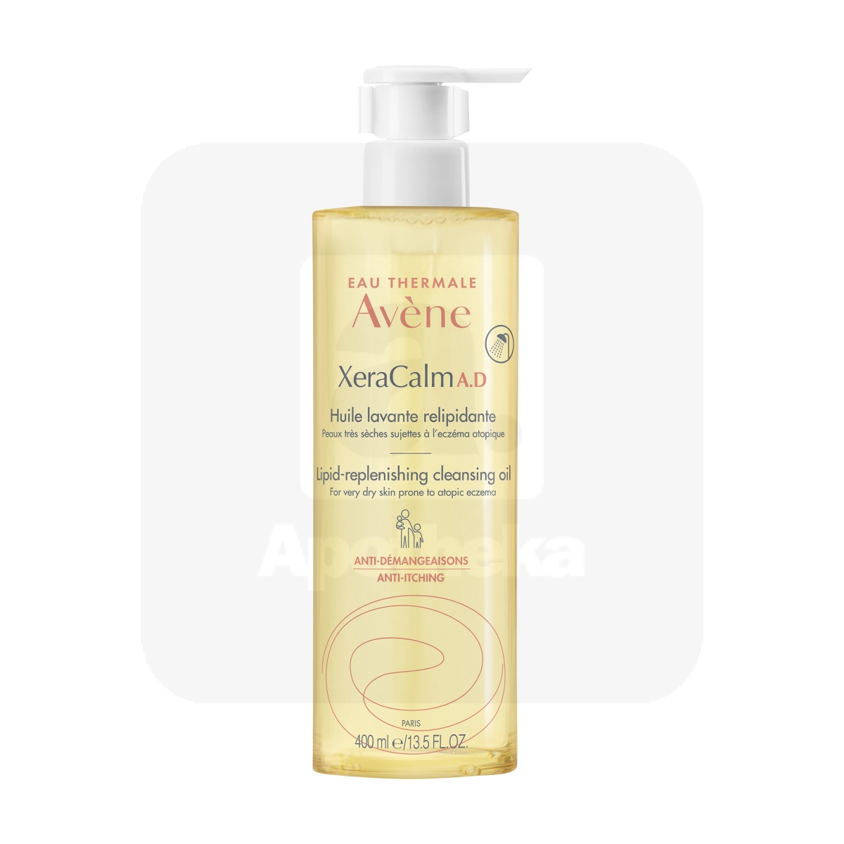 AVENE XERACALM AD LIPID-REPLENISHING CLEANSING OIL 400ML - Изображение товара 1