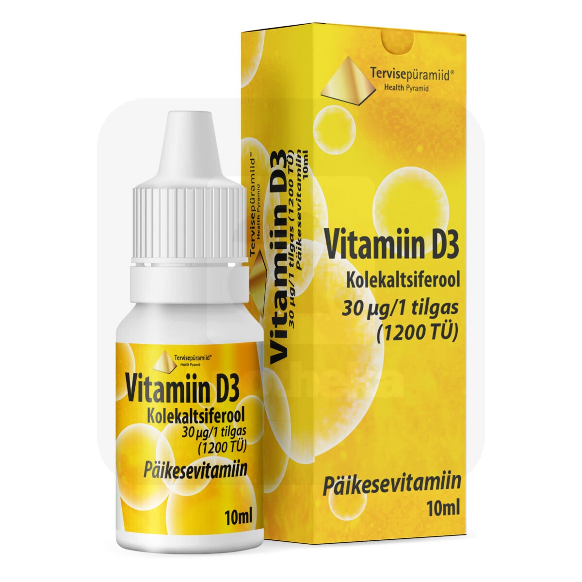 TERVISEPÜRAMIID VIT. D3 TILGAD 30MCG/TILGAS 10ML - Изображение товара
