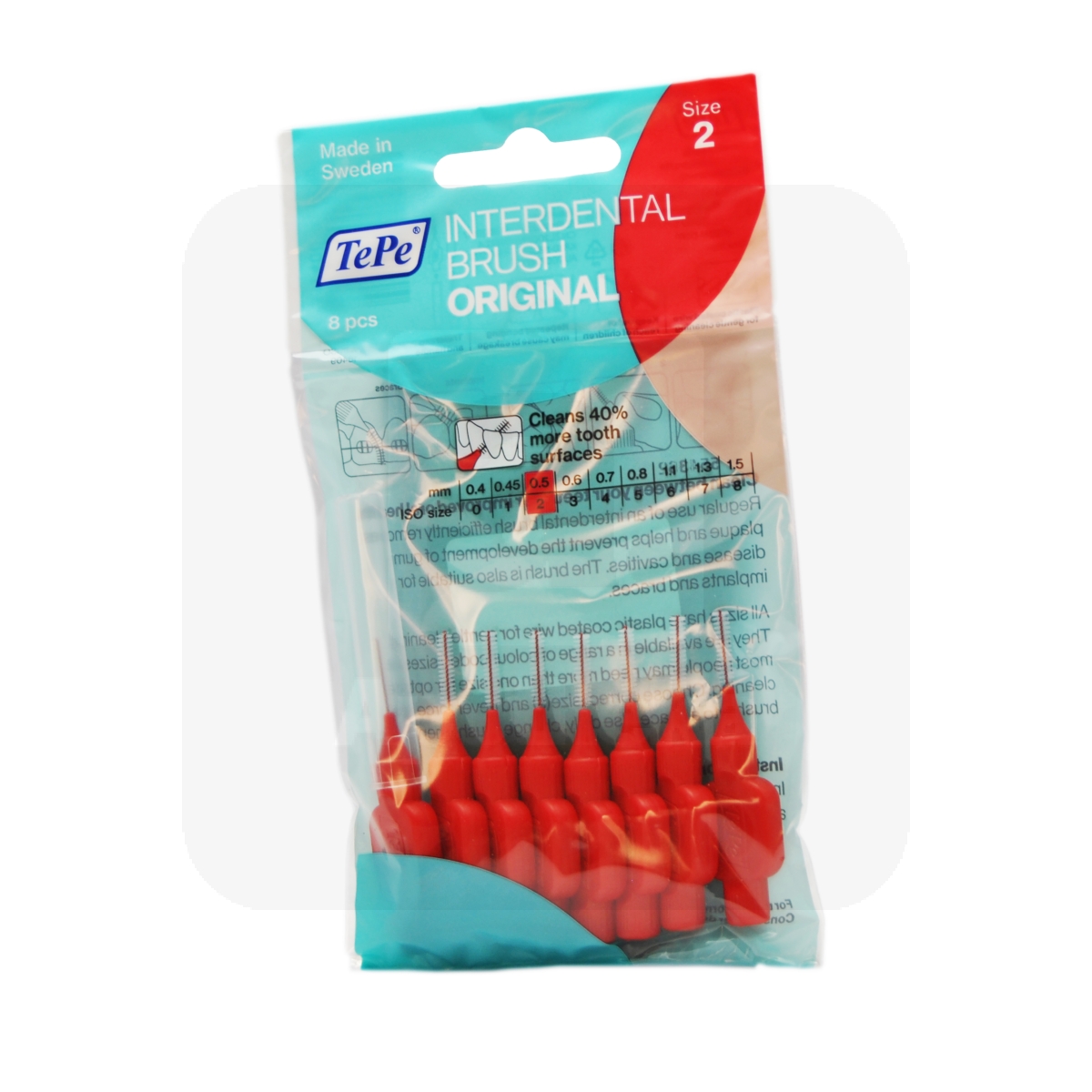 TEPE INTERDENTAALHARJAD NR.2 (0,5MM) N8 - Изображение товара