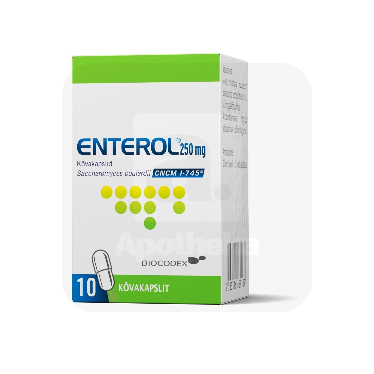 ENTEROL CAPS 250MG N10 - Изображение товара
