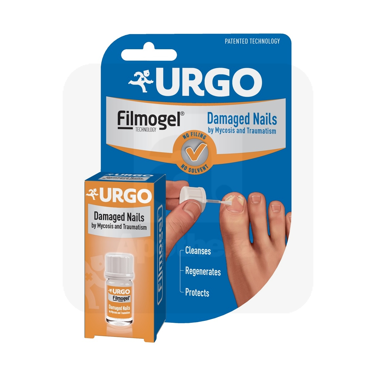 URGO DAMAGED NAILS KAHJUSTATUD KÜÜNTELE 3,3ML - Изображение товара