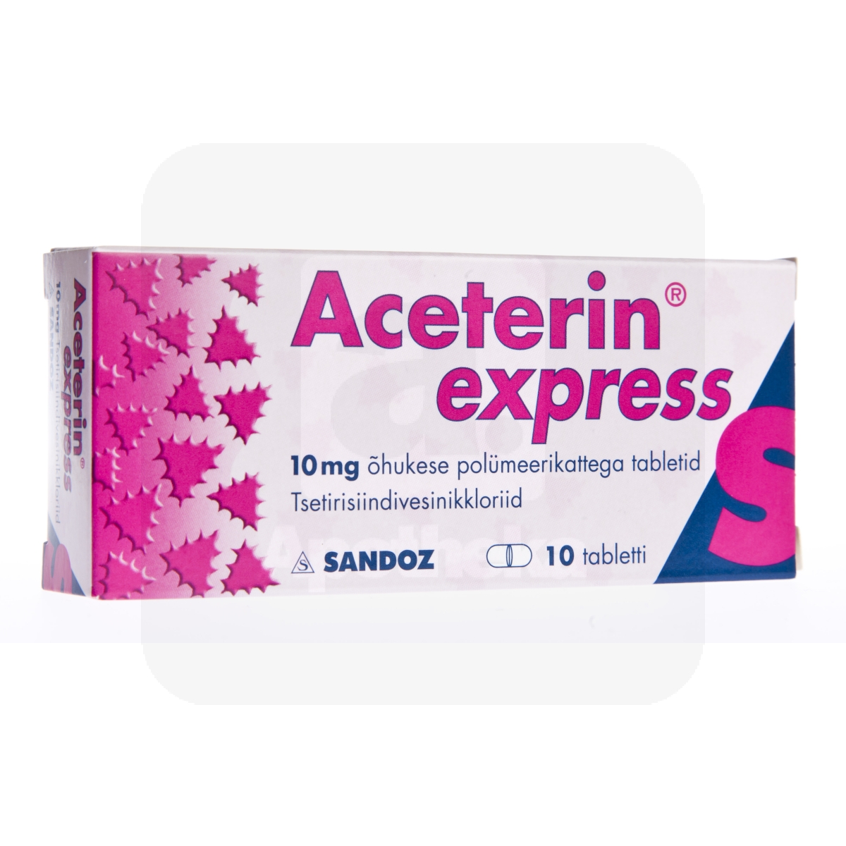 ACETERIN EXPRESS KAETUD TBL 10MG N10 - Изображение товара