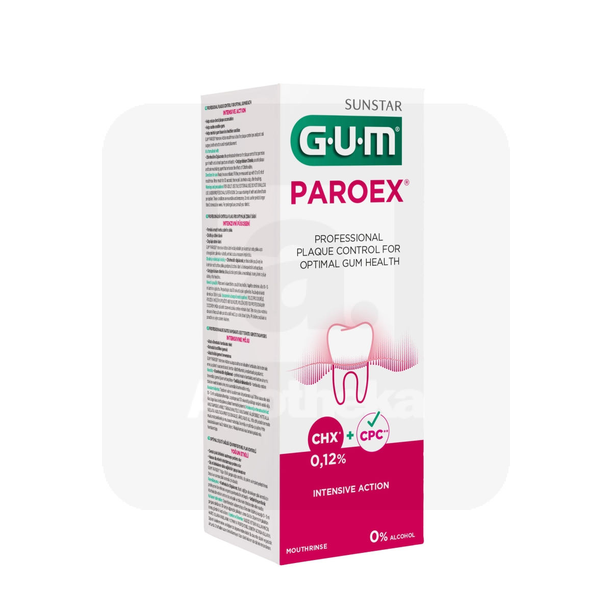 GUM PAROEX 0.12% ОПОЛАСКИВАТЕЛЬ ДЛЯ ПОЛОСТИ РТА  300 МЛ/1784/
