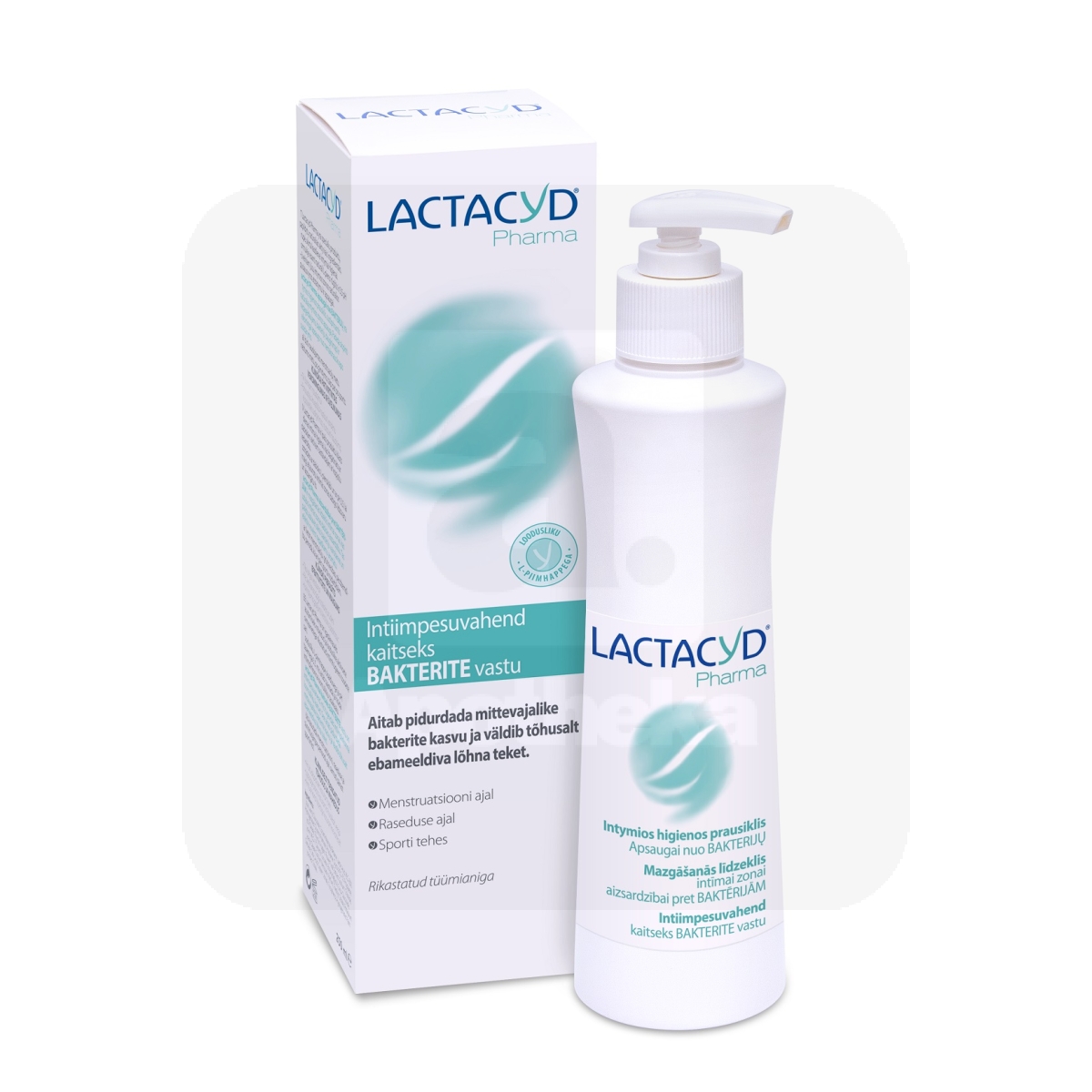 LACTACYD PHARMA INTIIMPESUVAHEND KAITSE BAKTERITE VASTU 250ML - Изображение товара