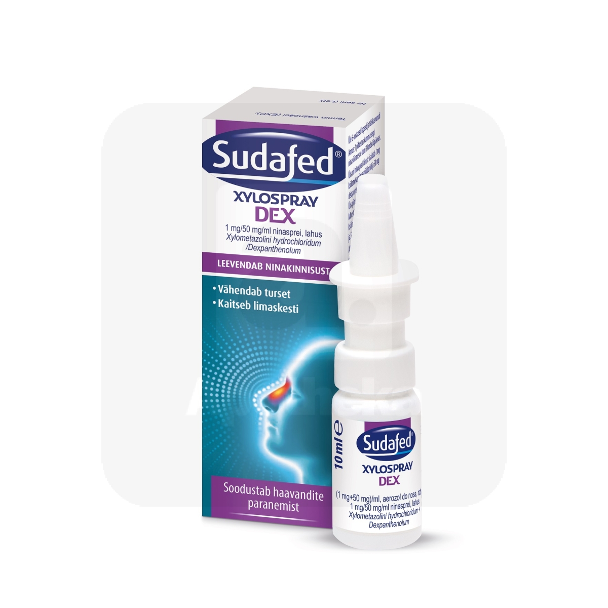 SUDAFED XYLOSPRAY DEX NINASPREI 1MG+50MG/ML 10ML - Изображение товара
