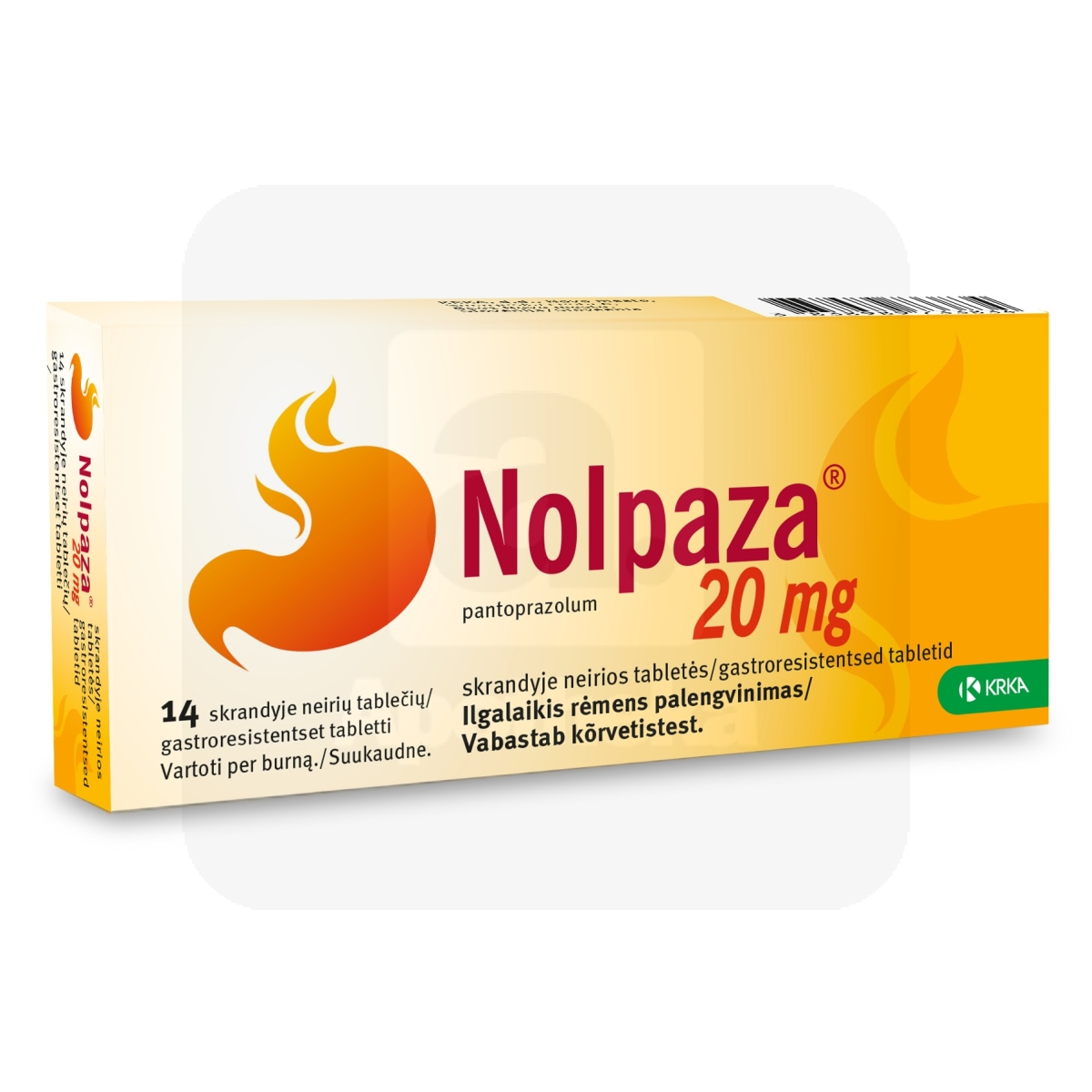 NOLPAZA GASTRORESISTENTNE TBL 20MG N14 - Изображение товара