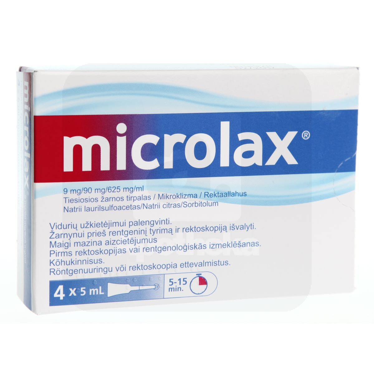 MICROLAX REKTAALLAHUS 9+625+90MG/1ML 5ML N4 - Изображение товара