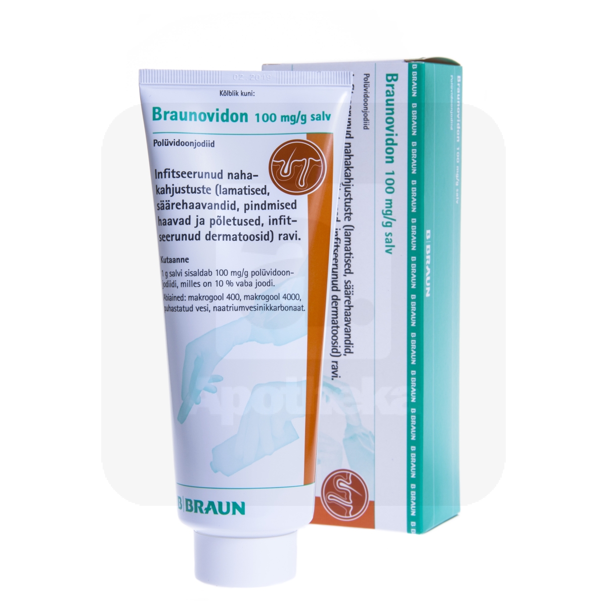 BRAUNOVIDON SALV 100MG/G 250G