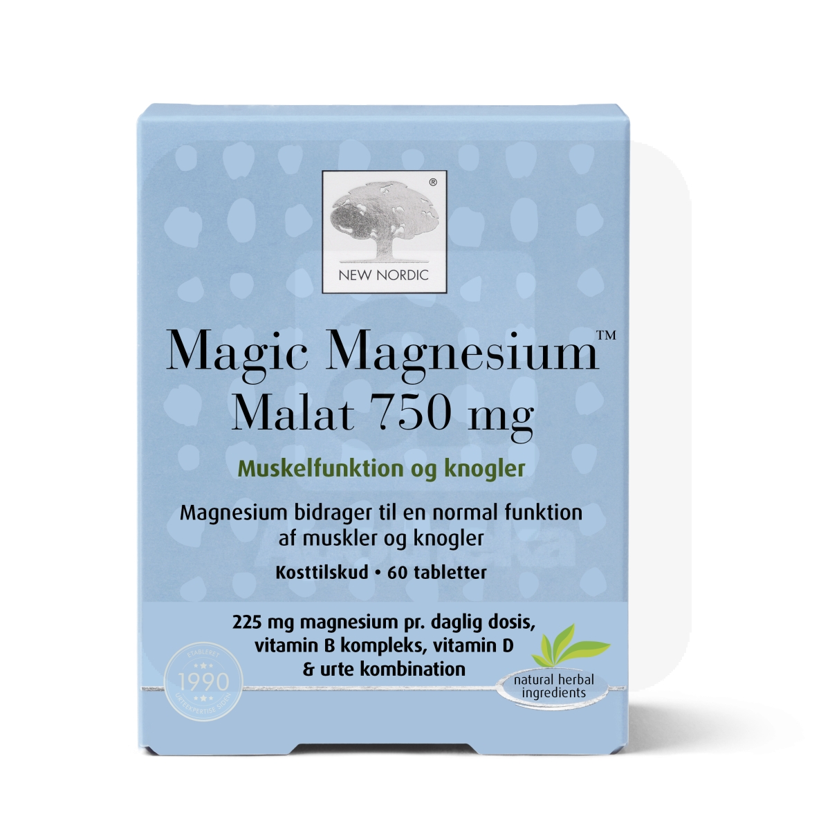 NEW NORDIC MAGIC MAGNESIUM MALATE TBL 750MG N60 - Изображение товара
