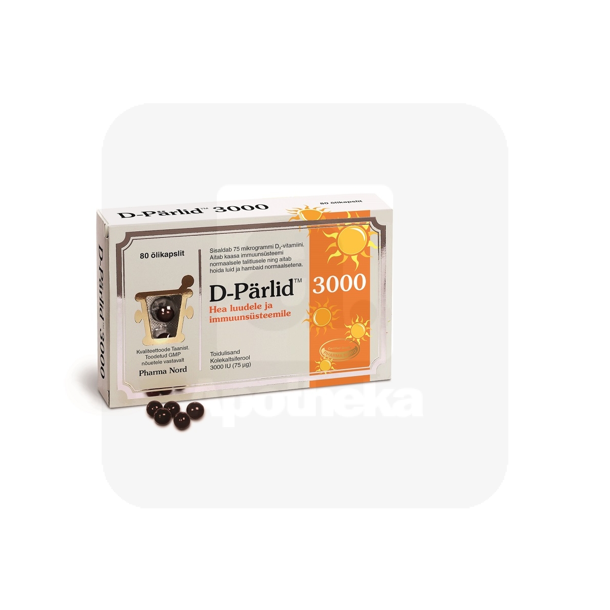 D-PÄRLID 3000 KAPSLID N80 - Изображение товара