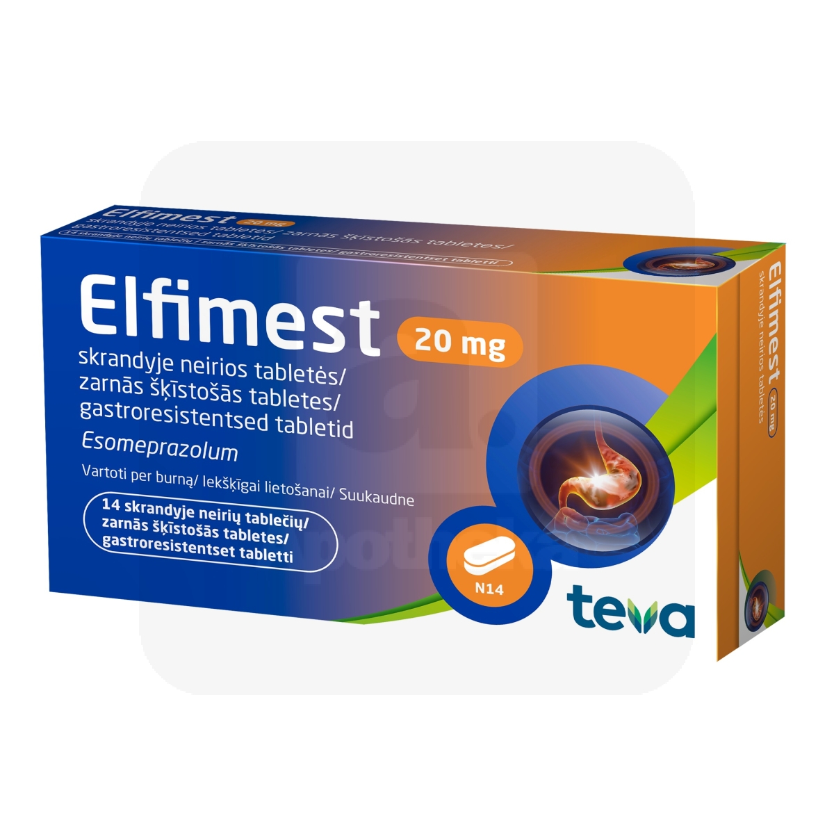 ELFIMEST GASTRORESIST TBL 20MG N14 - Изображение товара