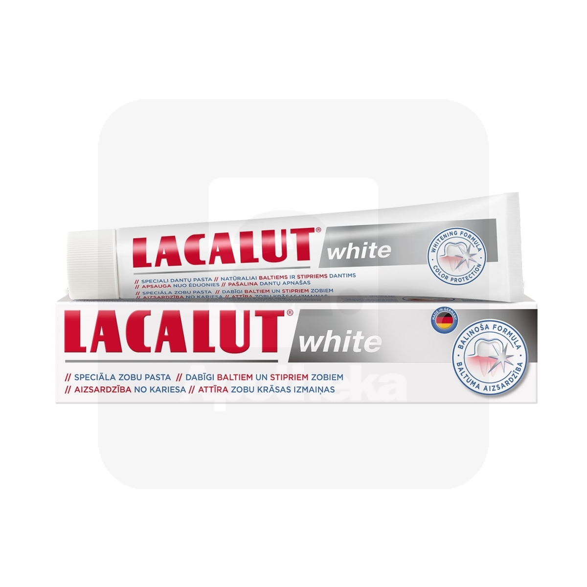 LACALUT HAMBAPASTA WHITE 75ML UUS - Изображение товара
