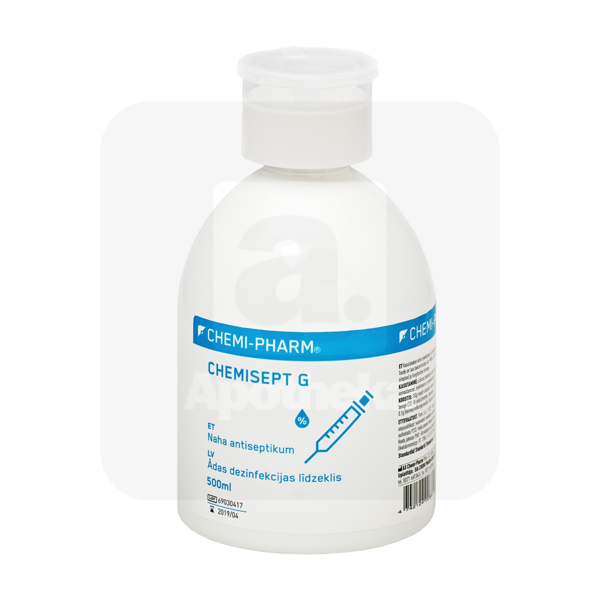CHEMIPHARM CHEMISEPT G 500ML NIISUTUSPUMBAGA - Изображение товара