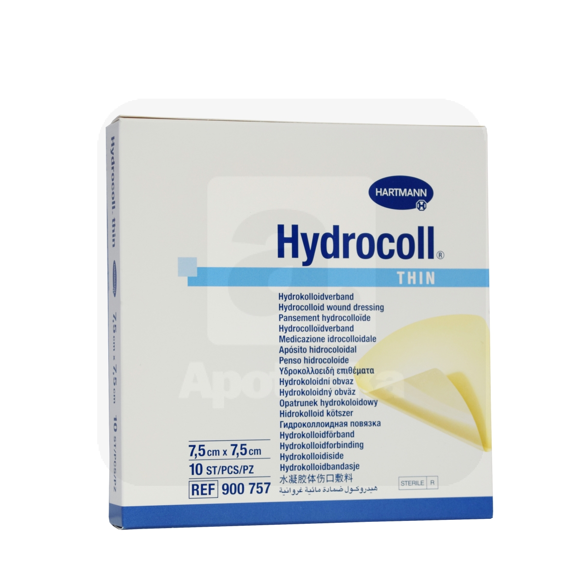 HYDROCOLL THIN 7,5X7,5CM N10/900757/ - Изображение товара