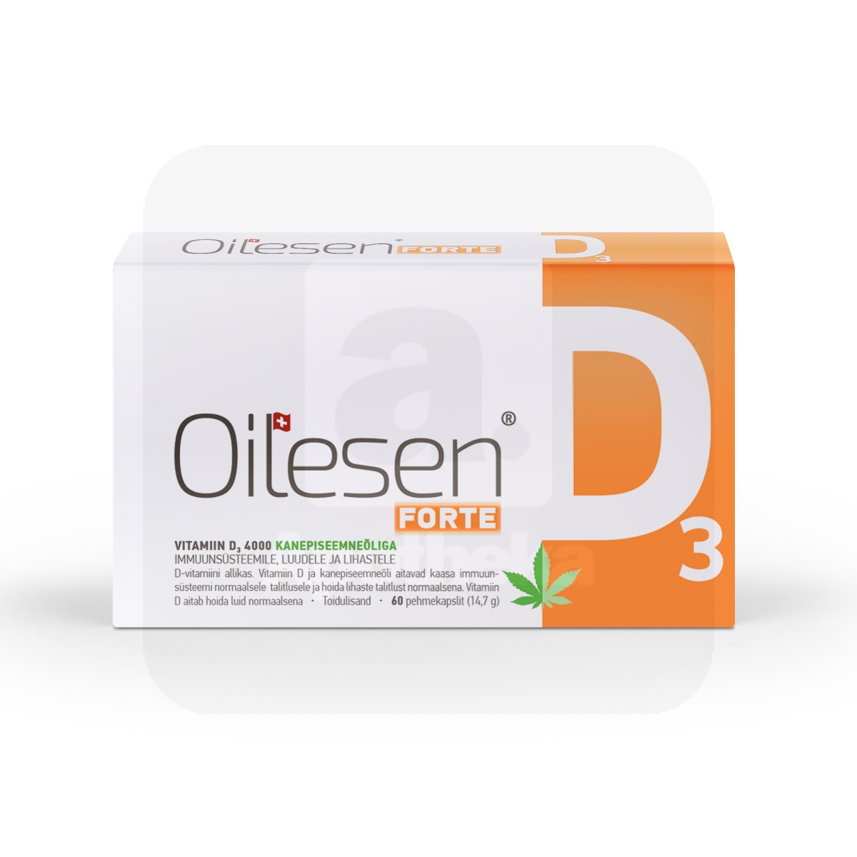 OILESEN FORTE VITAMIIN D3 ÕLIKAPSLID 4000IU N60 - Изображение товара