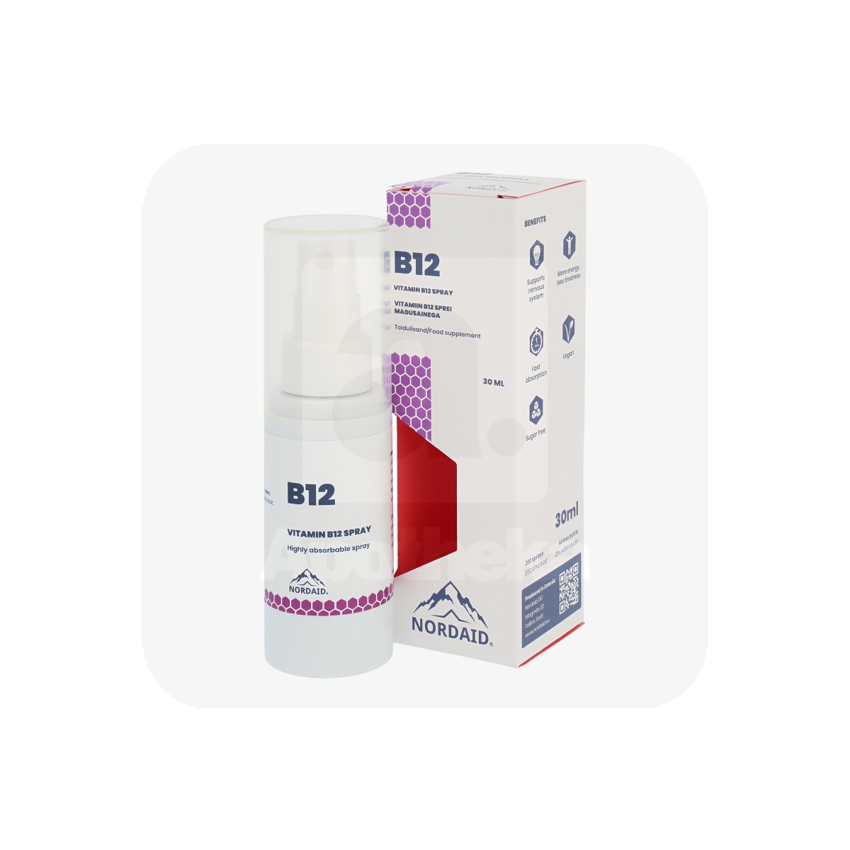 NORDAID B12 VITAMIN ORAL SPRAY 30ML - Изображение товара