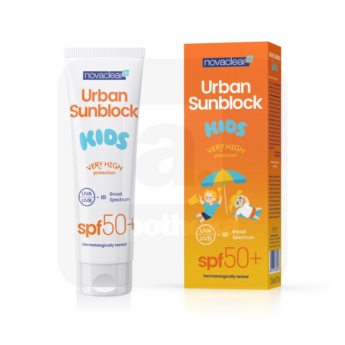NOVACLEAR PÄIKESEKAITSE URBAN LASTE SPF50+ 125ML - Изображение товара