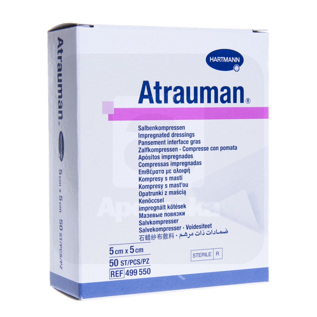 ATRAUMAN SALVSIDE STER 5X5CM N50 /499550/